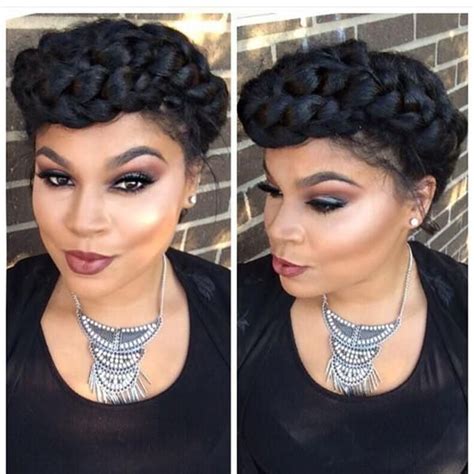 Halo Braids Or Crown Braids Hairstyle Idea For Black Women