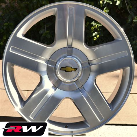 Chevrolet Silverado Wheels Texas Edition Rims Silver Machined Rims 20