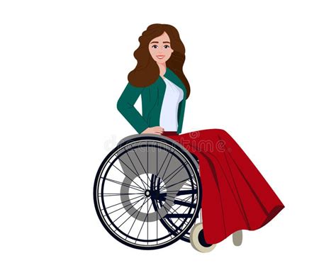 Disabled Girl In A Wheelchair Stock Vector Illustration Of Posing Invalid 240850079