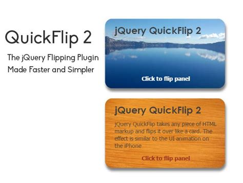 What Are The 10 Jquery Plugins For Creating Flip Effects Jquery