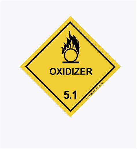 Hazard Label Class 5 Oxidizer Division 5 1 DG Experts