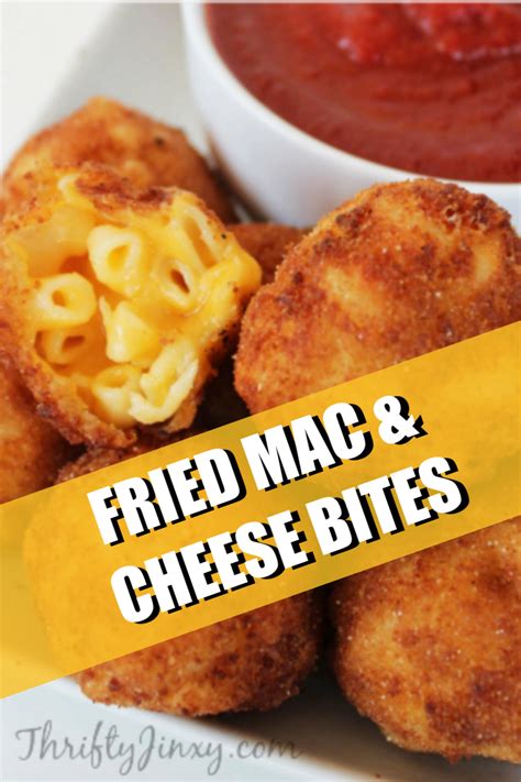 Fried Macaroni And Cheese Bites Recipe Thrifty Jinxy