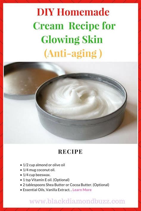 diy natural homemade body cream lotion recipes for silky soft glowing skin looking for an anti