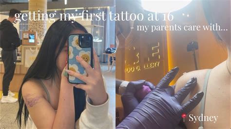 Dairy Vlog My First Tattoo At Years Old Sydney Vlog