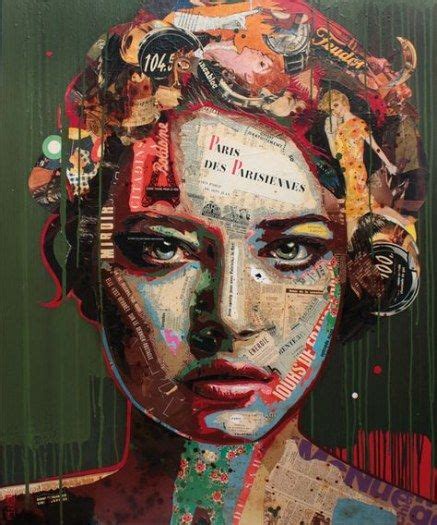 41 Trendy Painting Portrait Ideas Faces Mixed Media Portrait