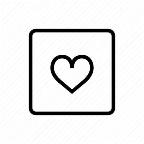 Heart Sign Square Icon Download On Iconfinder