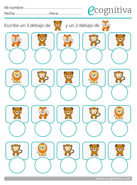 Estimulación Cognitiva Para Niños Ejercicio De Memorizar
