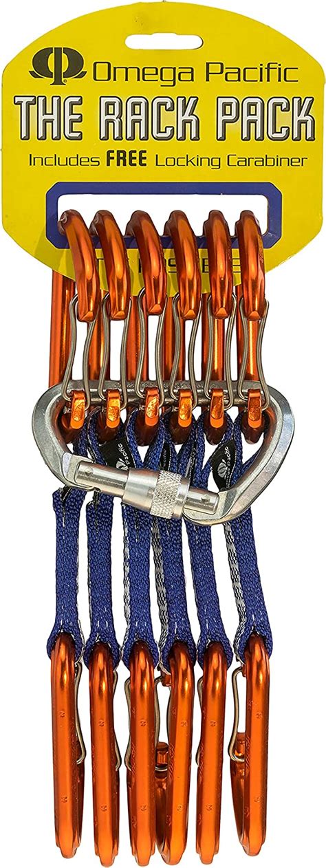Omega Pacific Quickdraw Climbing Carabiner Dash Cinder