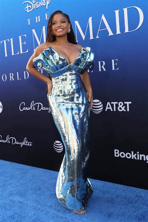 Halle Bailey The Little Mermaid World Premiere Red Carpet Fashion