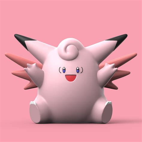 Stl File Pokemon Clefable・3d Printing Template To Download・cults
