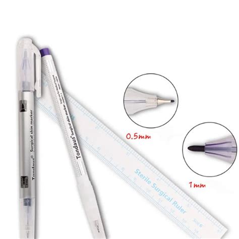 2pcs Surgical Skin Marker Eyebrow Marker Pen Tattoo Skin Marker Pen