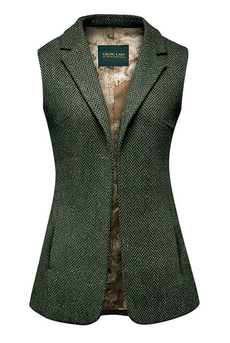 Ladies Tweed Vest In 2021 Tweed Vest Beautiful Vests Womens Tweed