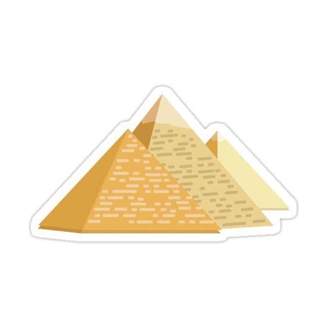 Three Pyramids Sticker By Emily Cope In Ancient Egypt Aesthetic