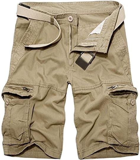 Mens Short Khaki Cargo Pants Shorts Bermudas Sports Summer Fashion Brands Pants With Pockets