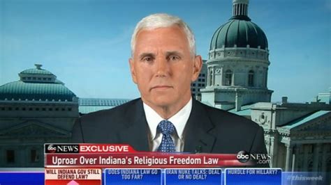 Indiana Governor Mike Pence Defends Religion Freedom Law Bbc News
