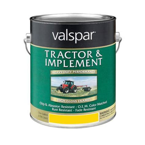 A respray would have fixed it but i opted for a color change. Valspar 1 Gallon Tractor & Implement Paint, N H Yellow ...