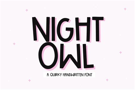 Night Owl Fun Handwritten Font By Ka Designs Thehungryjpeg