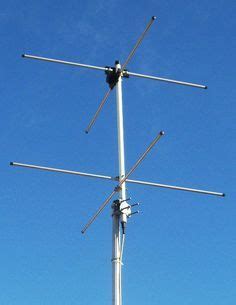 Ham radio antenna launching system. Two-element turnstile antenna for reception of weather ...