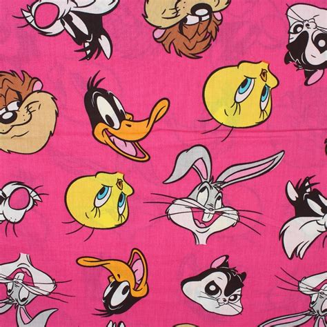 140100cm Looney Tunes Bugs Bunny Tweety Bird Plain Fabric Baby