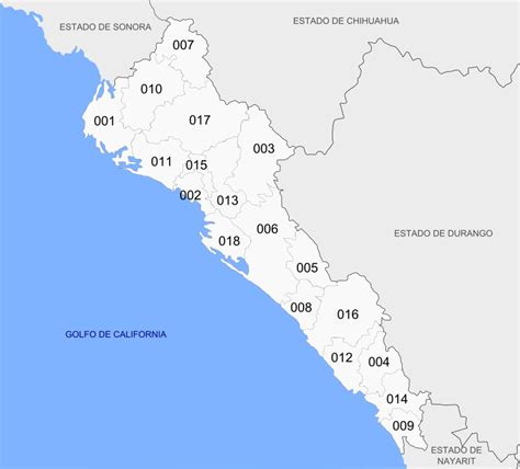 Mapa Del Estado De Sinaloa Con Municipios Mapas Para Descargar E Vrogue