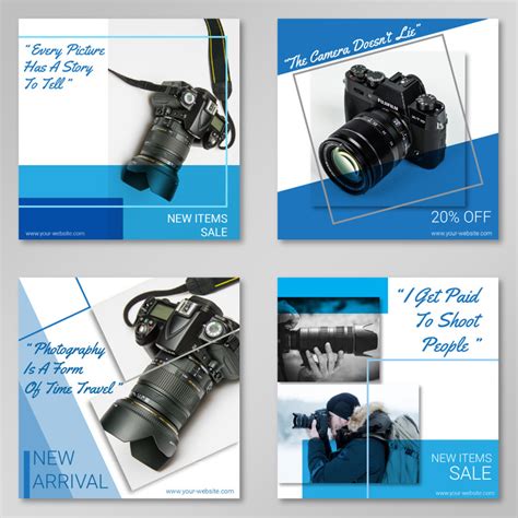 Photography 10 Instagram Post Template For Social Media