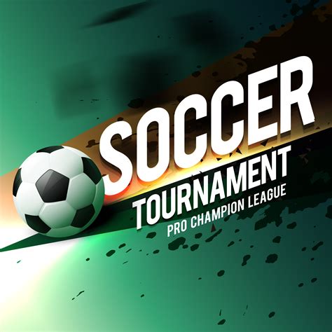 Soccer Tournament Game Poster Flyer Design Download Free Vector Art