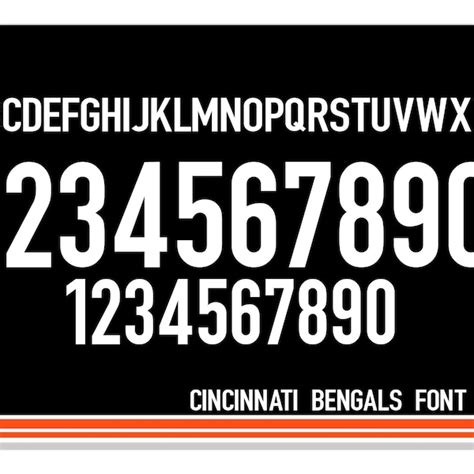Cincinnati Bengals Font Etsy