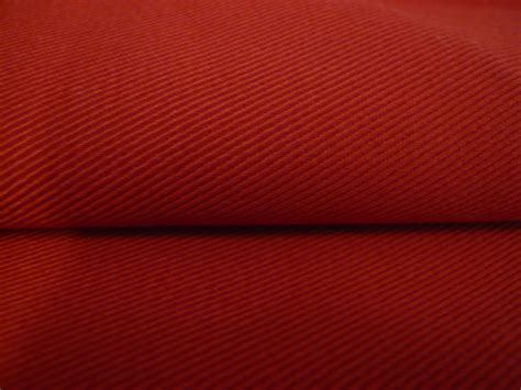 Red Cotton Drill Fabric International Fabrics