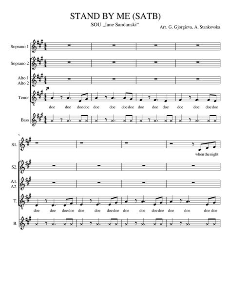 Stand By Me 2016 Sheet Music For Voice Download Free In Pdf Or Midi