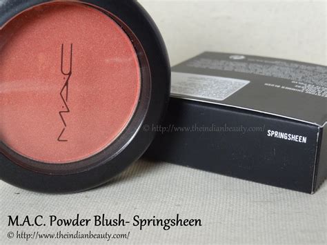Mac Powder Blush Springsheen Review Swatches The Indian Beauty Blog