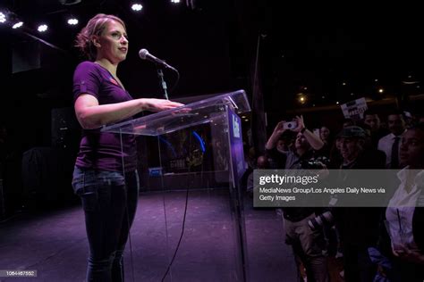 Congressional Candidate Katie Hill Speaks During Her Election Night News Photo Getty Images