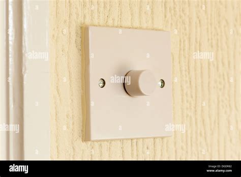 Electric Light Switch On Wall Stock Photo Alamy
