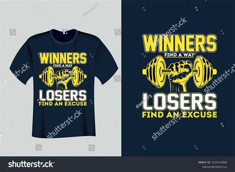 Winners Find Way Losers Find Excuse Stock Vector Royalty Free