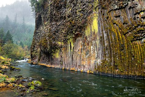North Umpqua River Columnar Basalt Oregon Photography