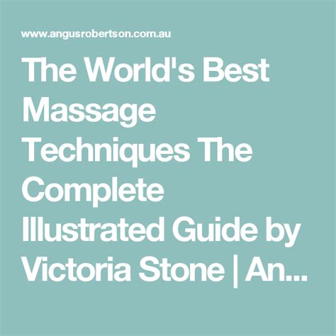 The World S Best Massage Techniques