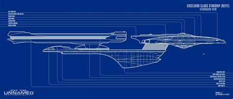 Excelsior Class Blueprints Actd Advanced Starship Design Bureau