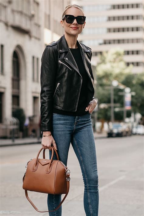 what to wear with leather jacket female