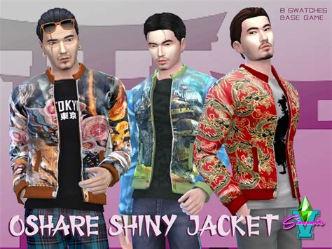 The Sims Resource Simmiev Oshare Shiny Jacket
