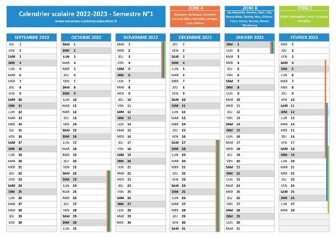 Calendrier 2022 En A4 Vacances Scolaires 2022 2023 Indiaglitz