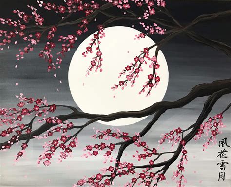 Sakura Artwork Cherry Blossom Tree Etsy Sakura Painting Cherry