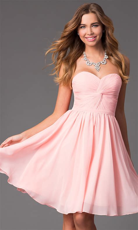 Shop 2021 prom dresses in long formal to short prom dresses. Short Strapless Sweetheart Prom Dress - PromGirl