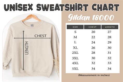 Gildan 18000 Size Chart Sweatshirt Grafica Di Evarpatrickhg65