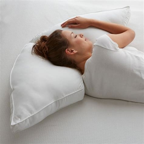 Just use special wipes and inspect the wiring regularly. Posture Pillows - Half-Moon Side Sleeper Pillow | The ...