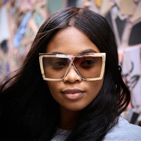 Wowsun Frameless Sunglasses Women Square Black One Piece Lens 2018