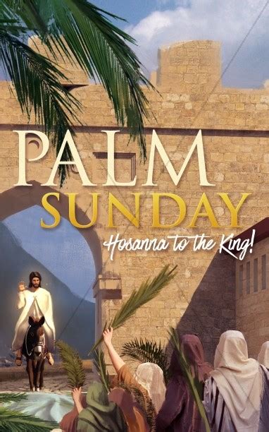 Palm Sunday Hosanna In The Highest Bulletin Clover Media