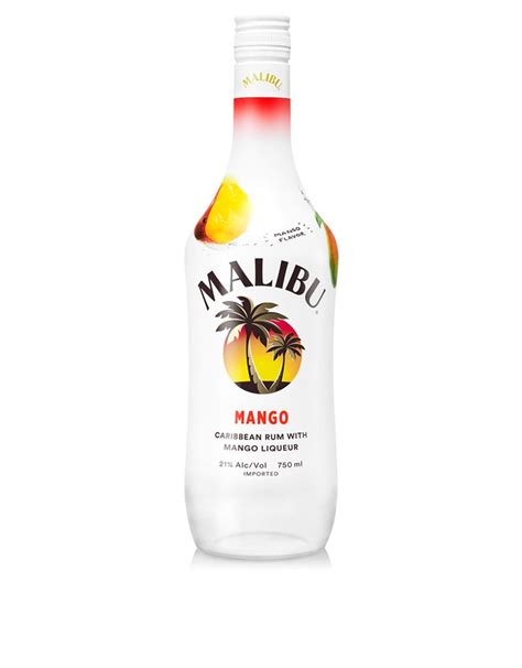 Pour all ingredients into a shaker of ice, shake, then strain into a rocks glass full of ice. Malibu Mango Beachside | Recipe in 2020 | Rum drinks ...