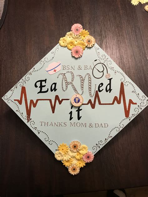 Nursing Graduation Cap For My Daughter Nurse Graduation Cap Bsn