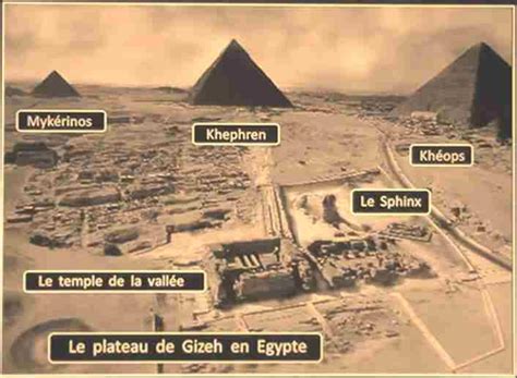 Pyramide De Gizeh Voyage Carte Plan