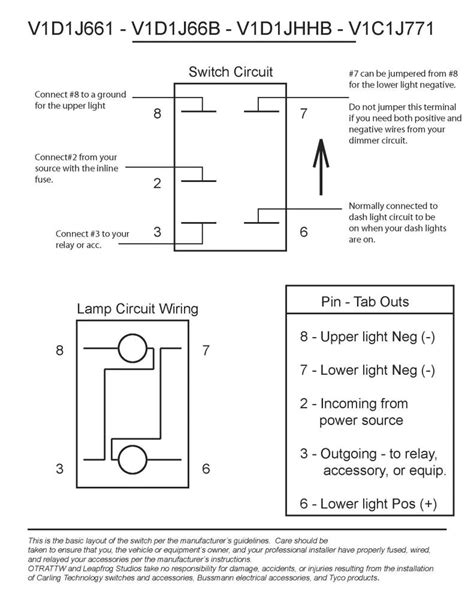 7 Pin Rocker Switch Wiring Diagram