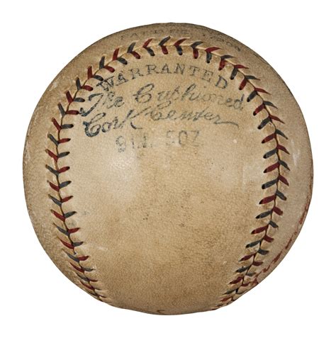 Lot Detail Babe Ruth Single Signed American League Baseball Psa Dna
